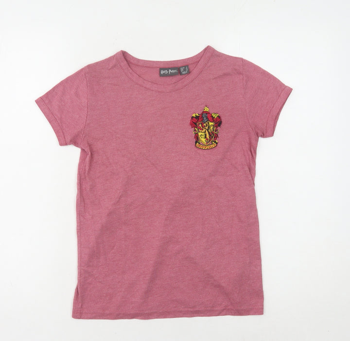 Harry Potter Women's Pink Gryffindor T-Shirt Size 4