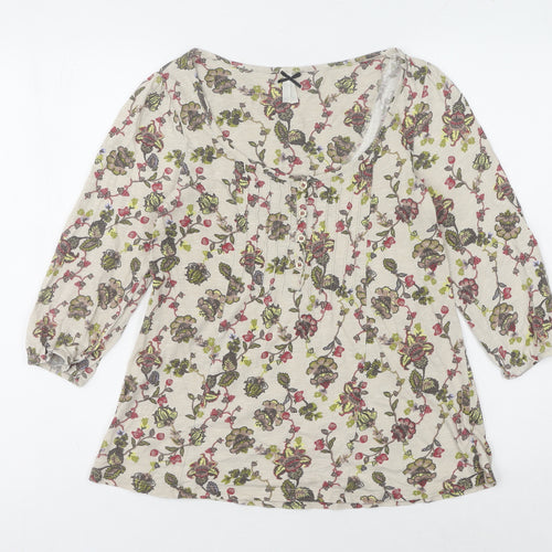 Next Women's Multicoloured Floral Blouse Size 8