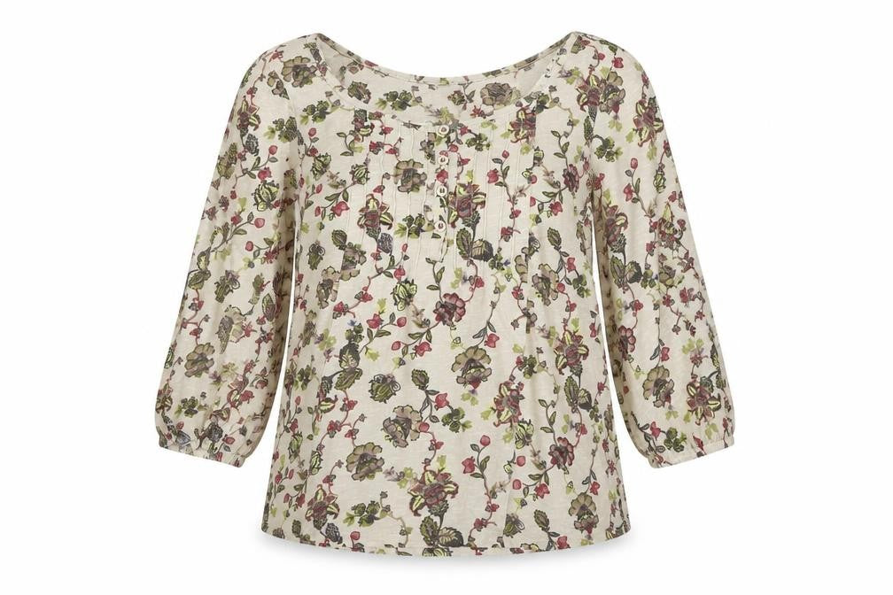 Front view of Next Women's Multicoloured Floral Blouse, size 8
