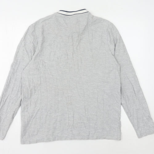 Farah 1920 Men's Grey Long Sleeve Crew Neck T-Shirt Size L