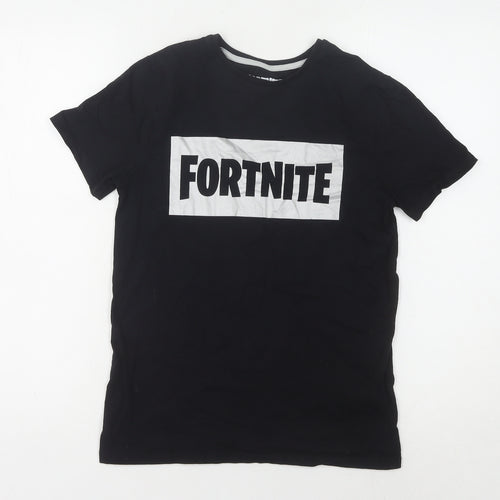Primark Men's Black Fortnite T-Shirt, Medium, Graphic