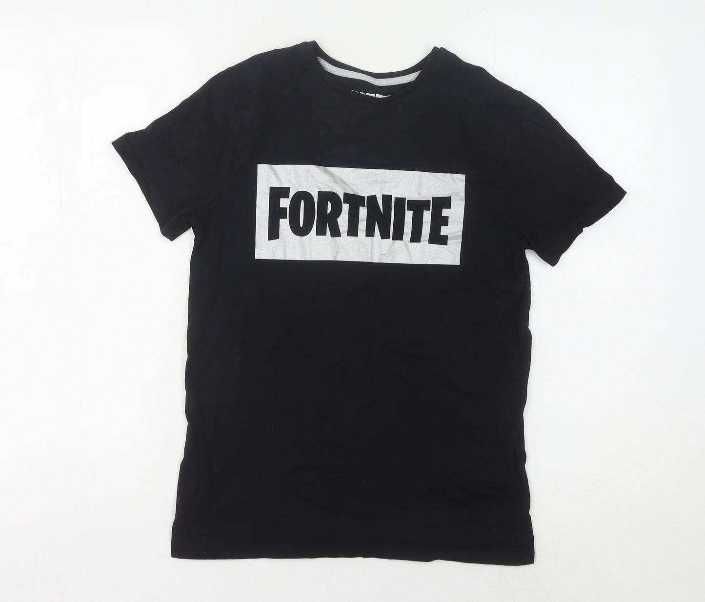 Primark Men's Black Fortnite T-Shirt, Medium, Graphic