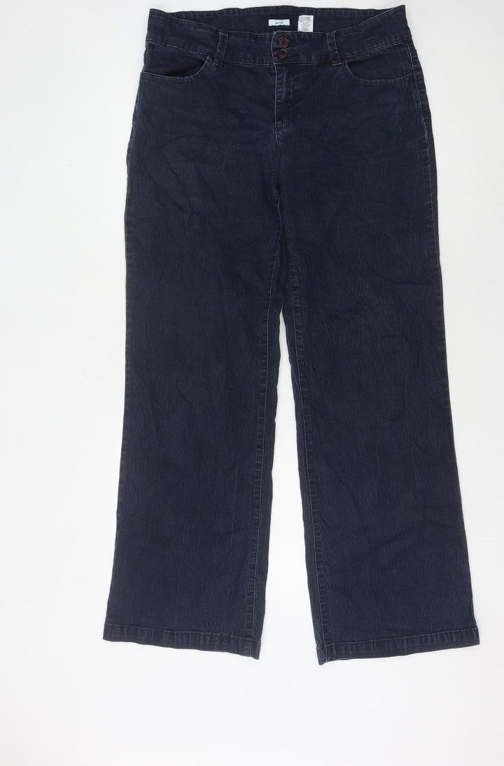 Liz & Co. Women's Blue Straight Jeans Size 12