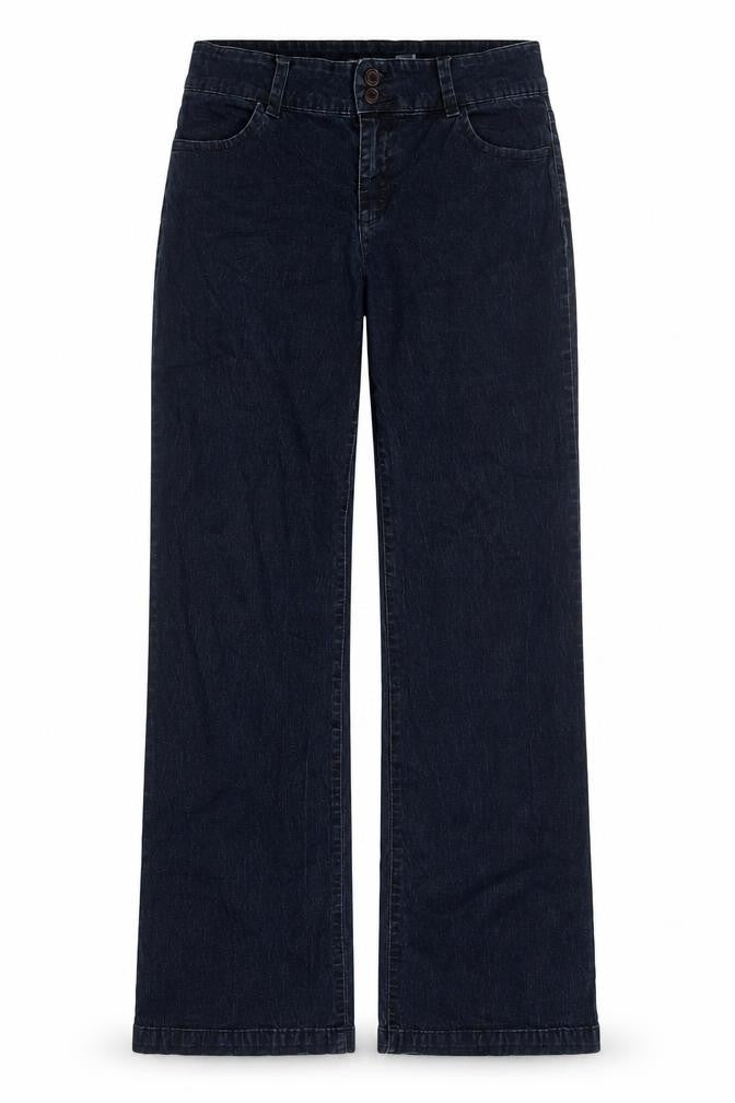 Front view of Liz & Co. Women's Blue Straight Jeans, size 12