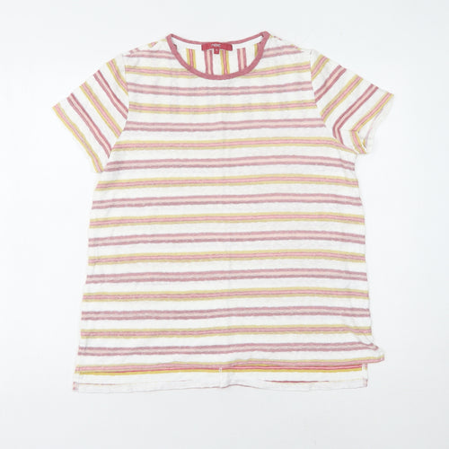 Next Women's Multicoloured Striped T-Shirt Size 10