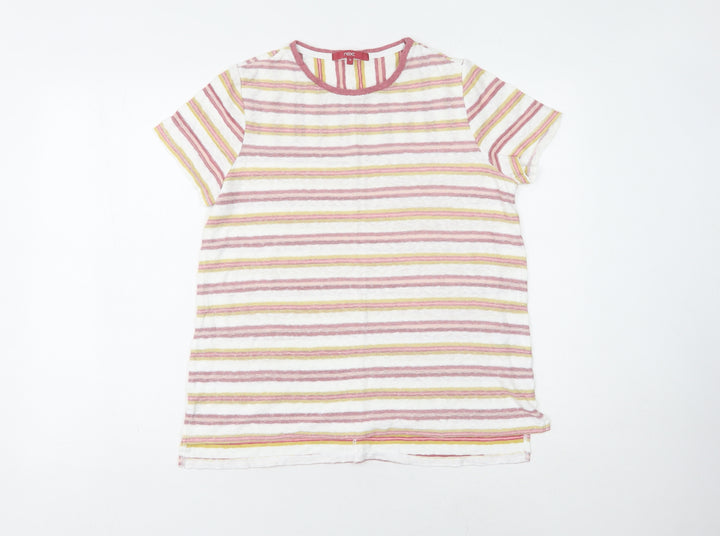 Next Women's Multicoloured Striped T-Shirt Size 10