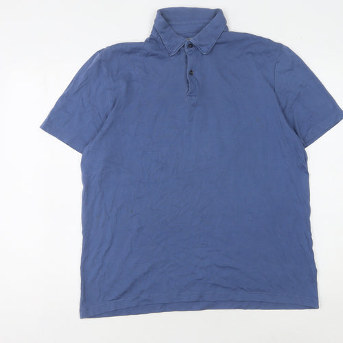 Charles Tyrwhitt Men's Blue Polo Shirt M