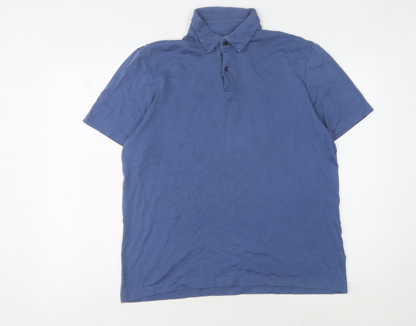 Charles Tyrwhitt Men's Blue Polo Shirt M