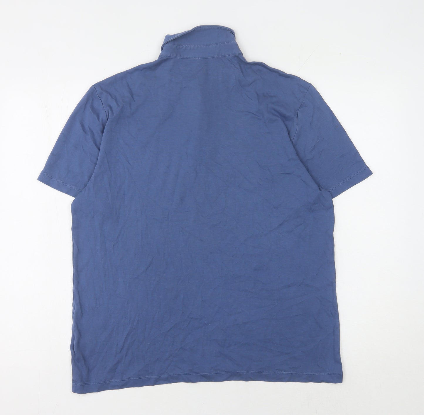Charles Tyrwhitt Men's Blue Polo Shirt M
