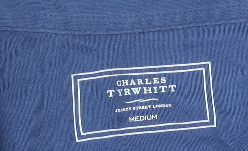 Charles Tyrwhitt Men's Blue Polo Shirt M