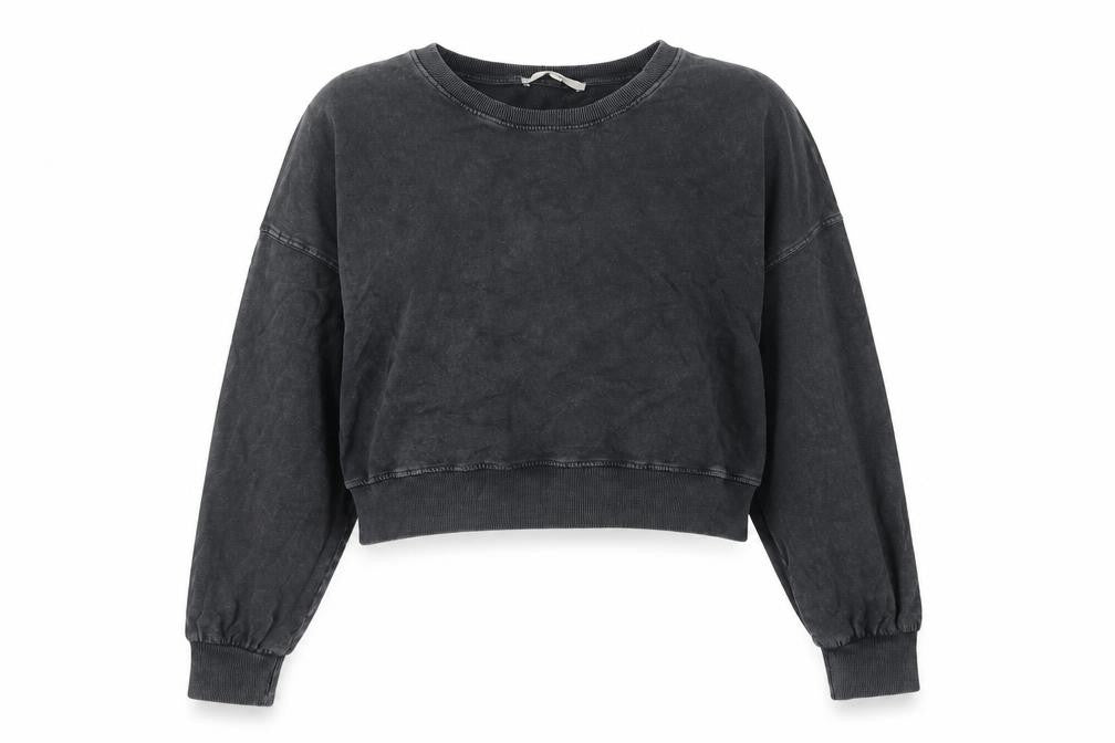 Front view of Clockhouse Women's Black Pullover Sweatshirt M
