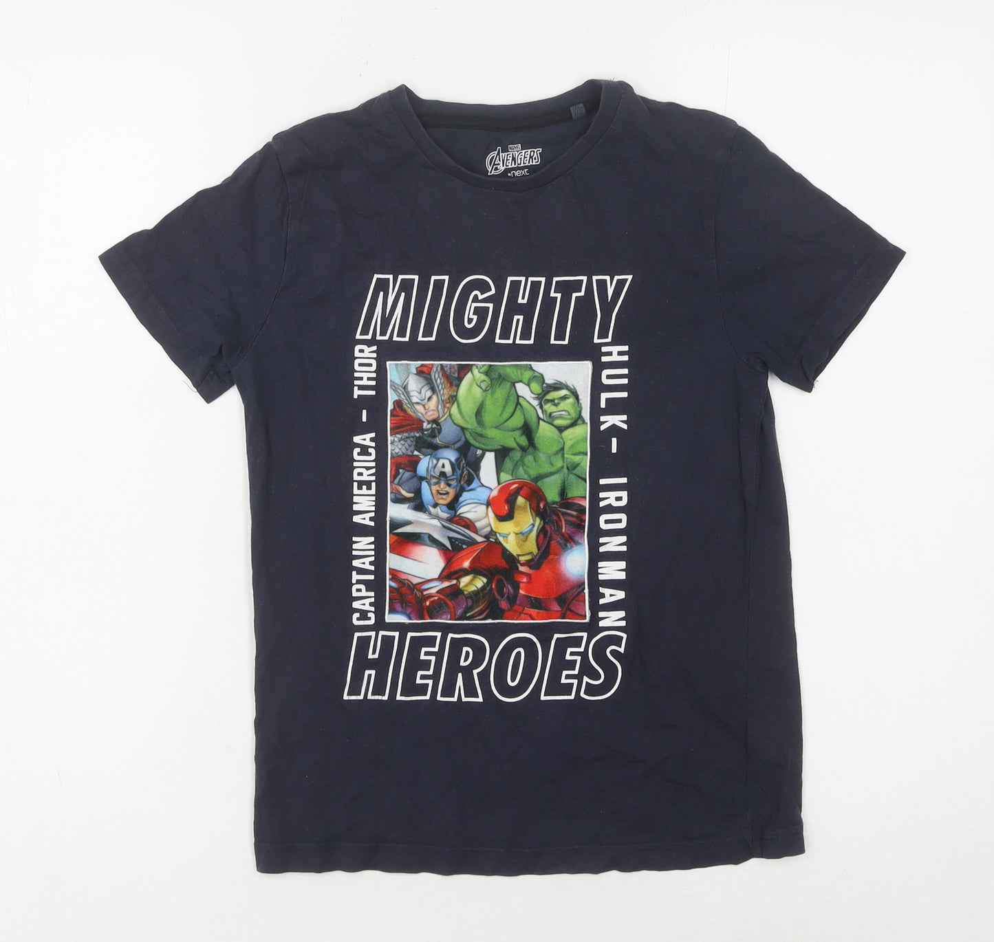 Next Boys' Blue Avengers T-Shirt - Size 9, New