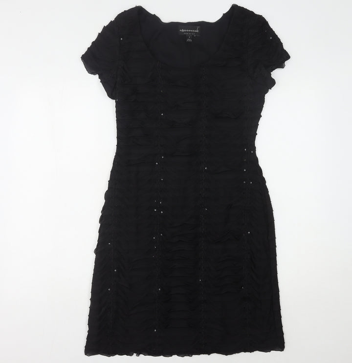 Connected Apparel Women's Black Dress - Size 8