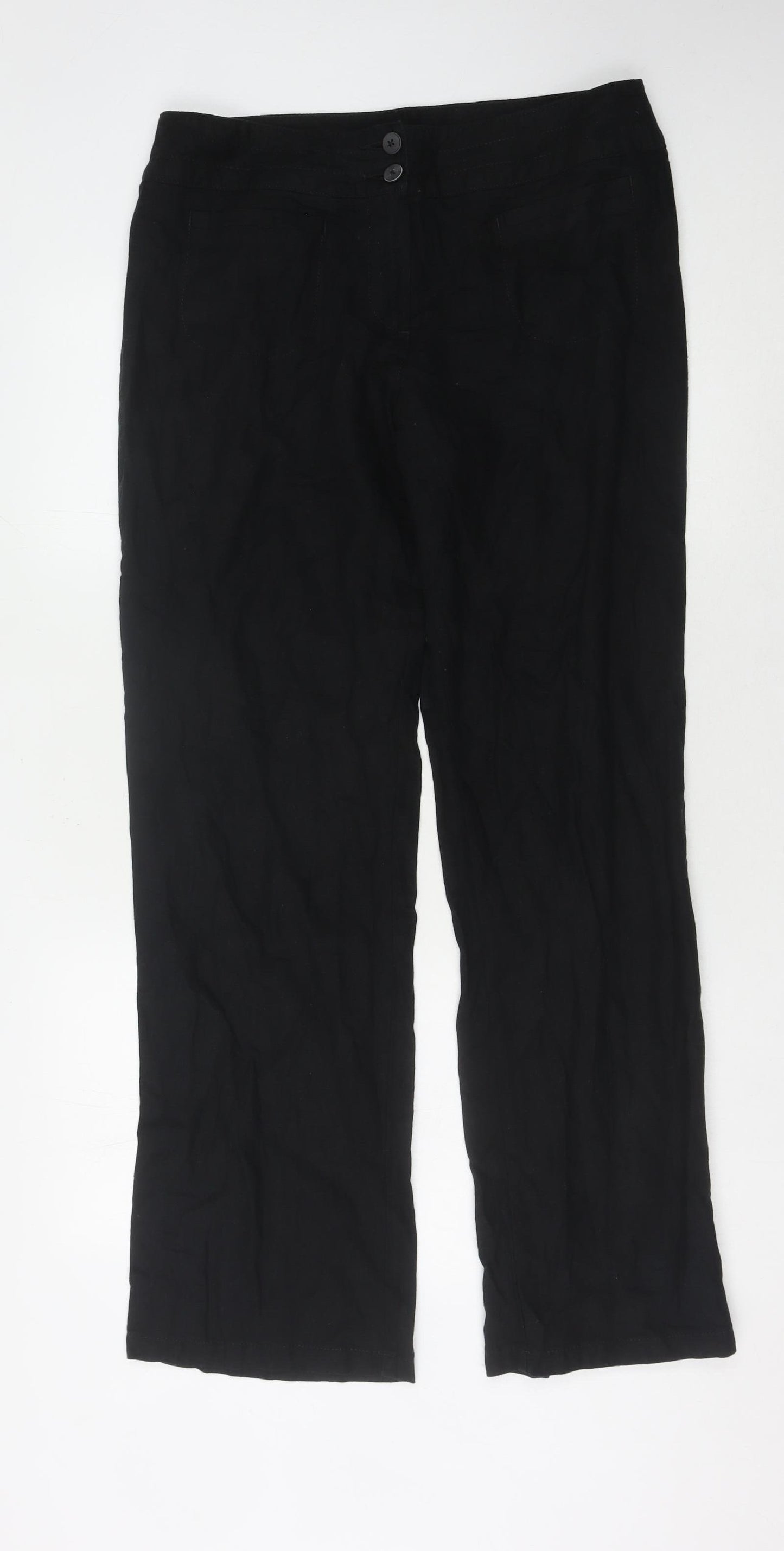 Marks and Spencer Women's Black Tall Trousers Size 14