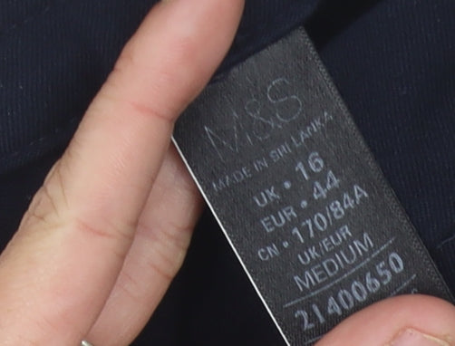 Marks & Spencer Women's Black Trousers Size 16