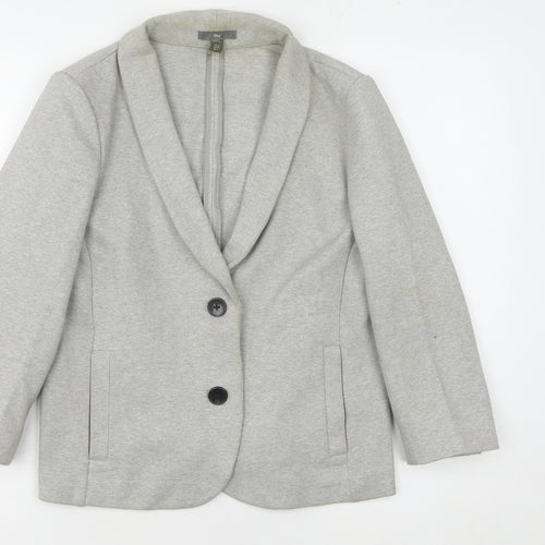 Gap Women’s Grey Blazer UK 12 Shawl Collar