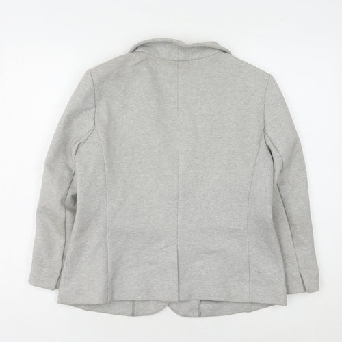 Gap Women’s Grey Blazer UK 12 Shawl Collar
