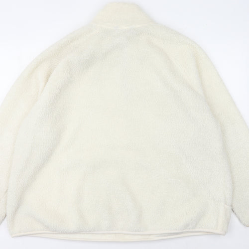 Marks and Spencer Women's Ivory Fleece Pullover Sweatshirt