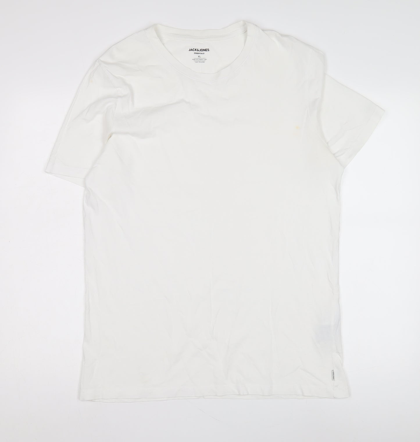 Jack & Jones White T-Shirt - Men's XL Essentials