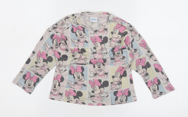 Disney Girls Multicoloured Minnie Mouse Long Sleeve T-Shirt