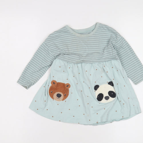 Next Unisex Baby Blue Animal Dress 12-18 Months