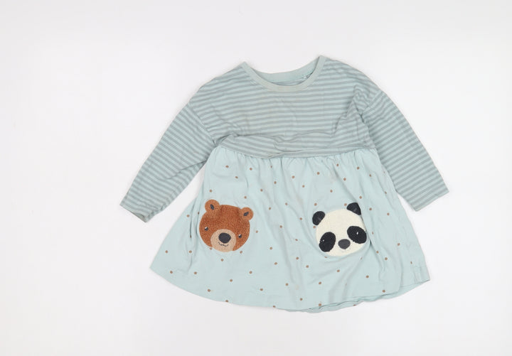Next Unisex Baby Blue Animal Dress 12-18 Months