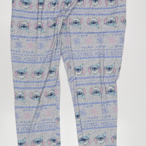 George Disney Women's Grey Stitch Pyjama Pants Size 16