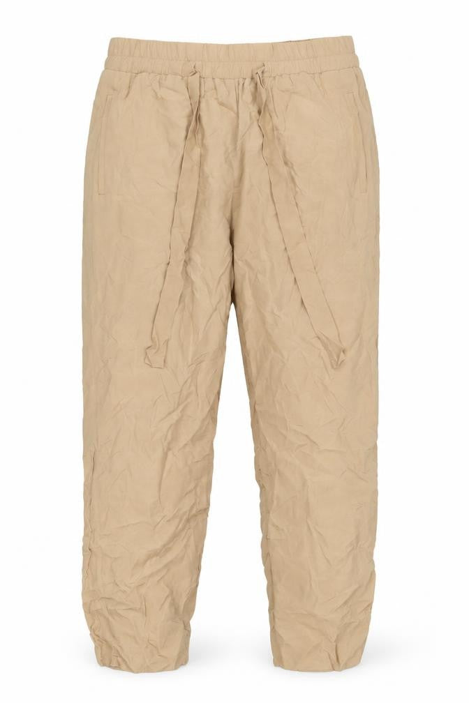 Front view of & Other Stories Beige Women's Jogger Trousers, size S