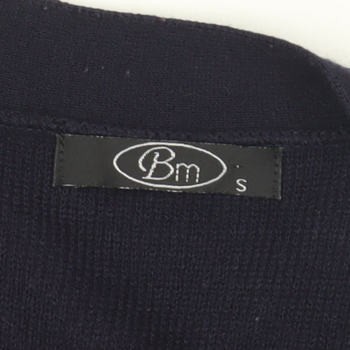 Bm Women's Black Cardigan V-Neck Casual S