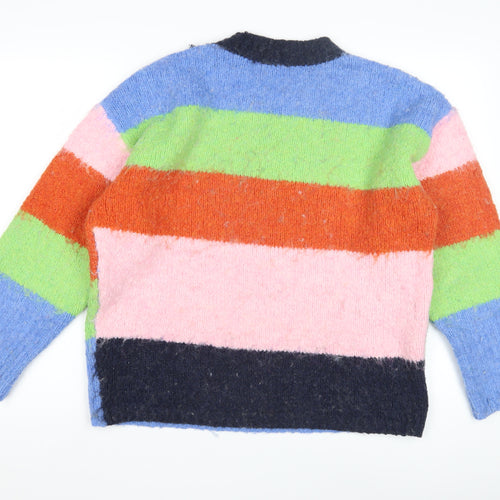 ASOS DESIGN Women's Multicoloured Striped Knit Jumper