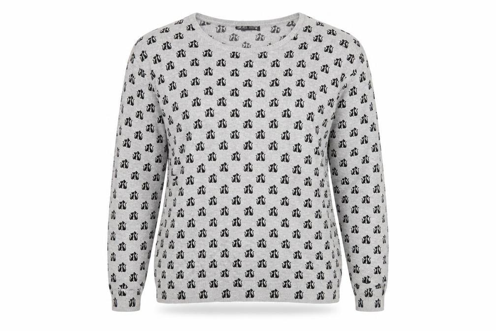 Front view of Marks & Spencer Women's Grey jumper, size 14