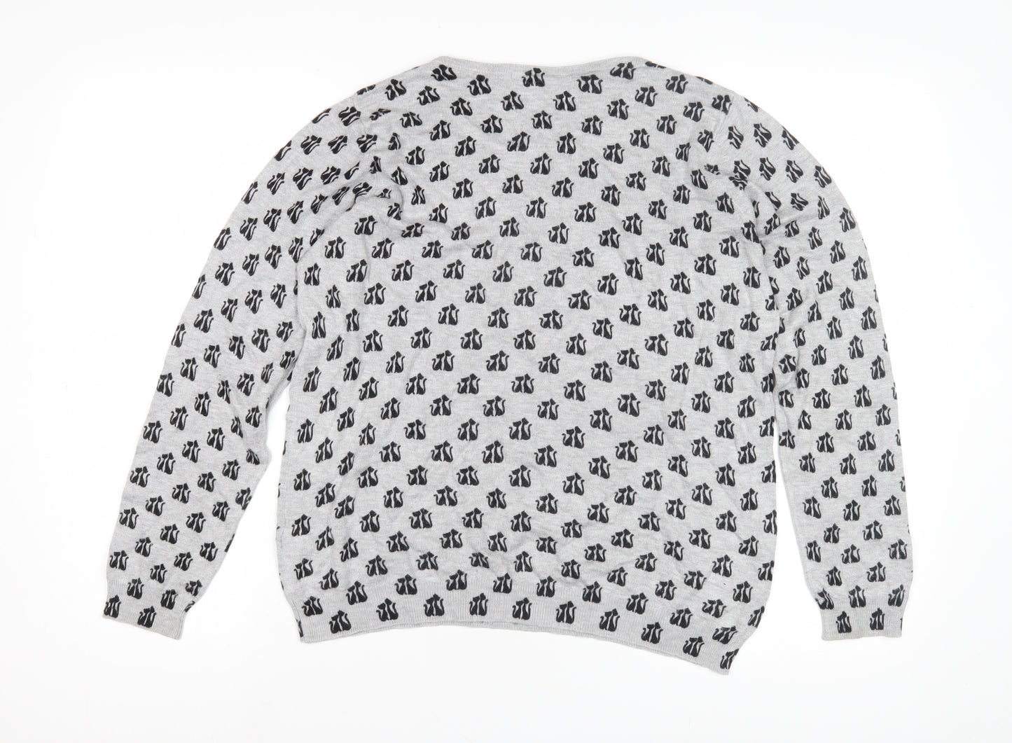 Marks and Spencer Women's Grey Pullover Jumper Size 14