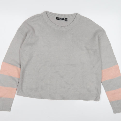 Brave Soul Women’s Grey XS Pullover Jumper