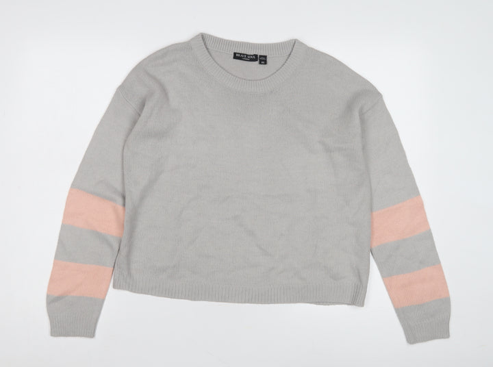 Brave Soul Women’s Grey XS Pullover Jumper