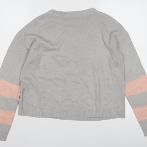 Brave Soul Women’s Grey XS Pullover Jumper
