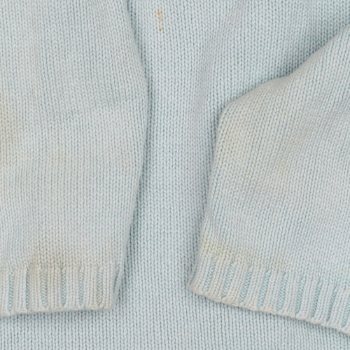Bm Women's Blue V-Neck Cardigan Size M