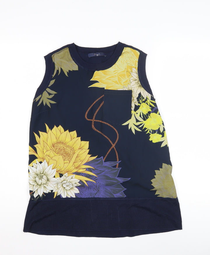 Next Women's Multicoloured Floral Tank Top Size 10