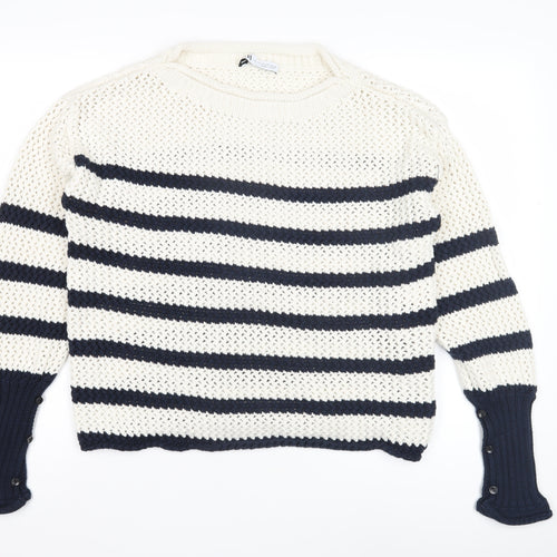 Zara Women's XS Striped Pullover Jumper