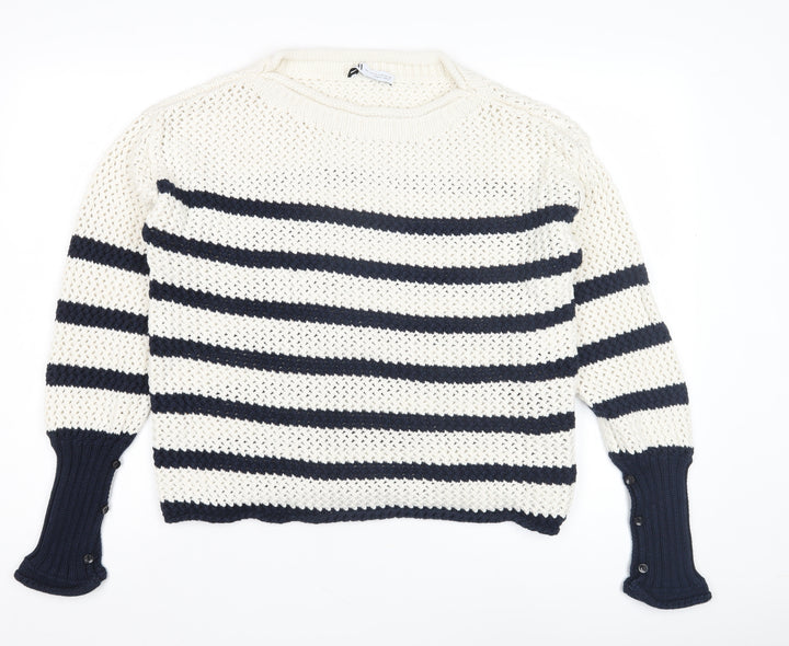 Zara Women's XS Striped Pullover Jumper