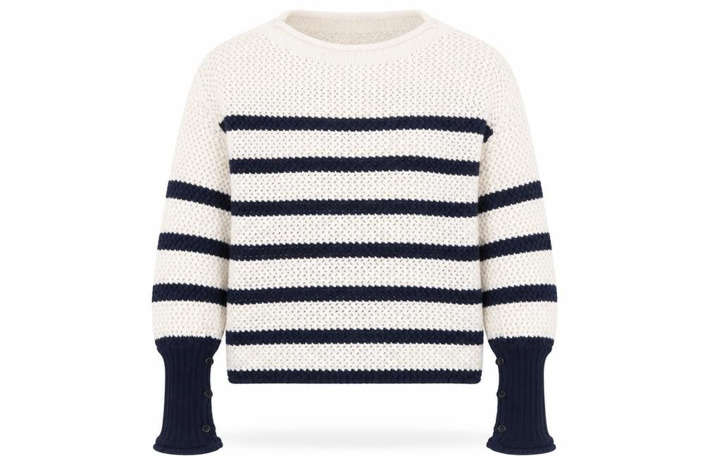 Front view of Zara Women's XS Striped jumper