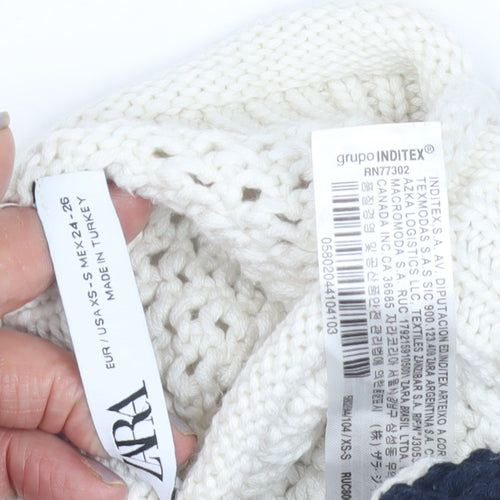 Zara Women's XS Striped Pullover Jumper