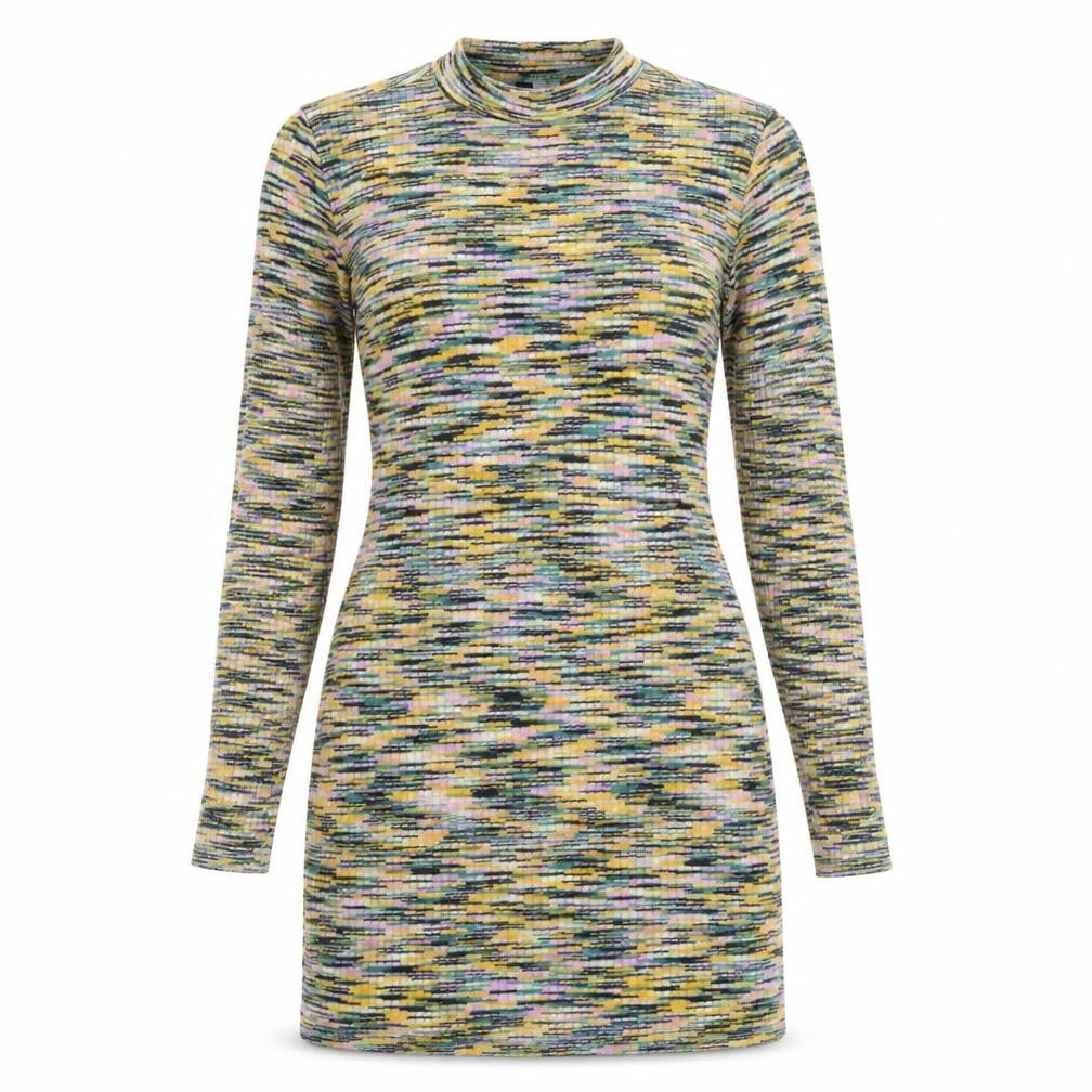 Front view of H&M Women's Multicoloured Bodycon Dress, size L