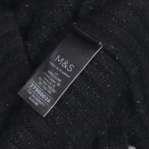 Marks and Spencer Women's Black Medium Jumper