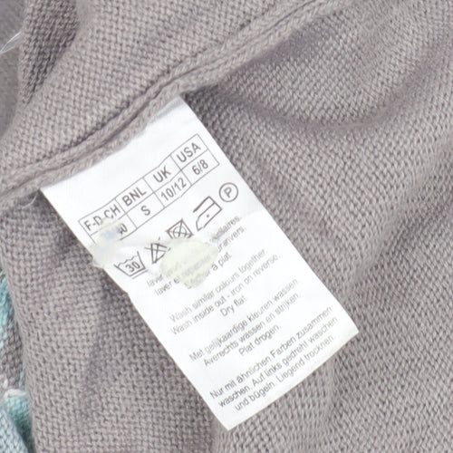 Damart Women's Grey Mock Neck Pullover Jumper S
