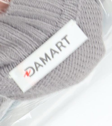 Damart Women's Grey Mock Neck Pullover Jumper S