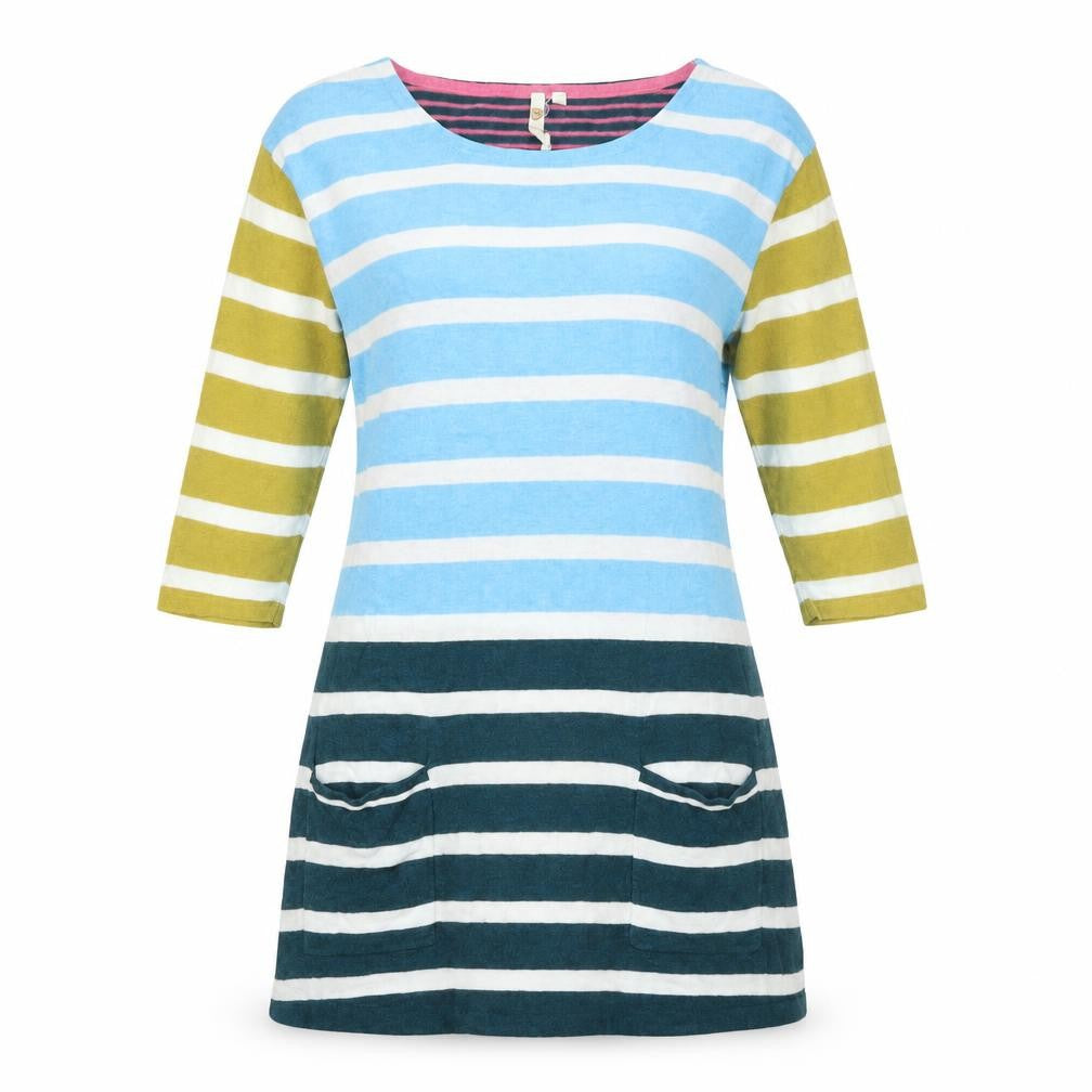 Front view of White Stuff Women's Multicoloured Tunic Jumper, size 10