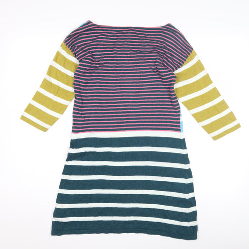 White Stuff Women's Multicoloured Tunic Jumper Size 10