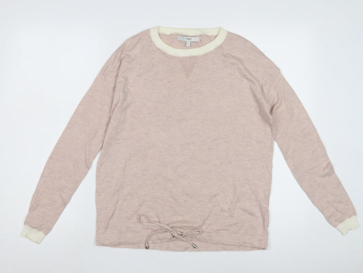 Next Women's Pink Crew Neck Jumper, Size 6