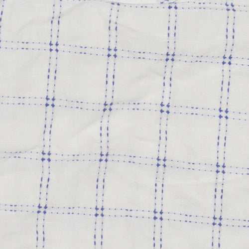 St George by Duffer Men's White Check Shirt 2XL