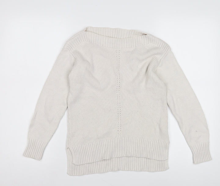 Fat Face Women's Ivory Jumper Size 8